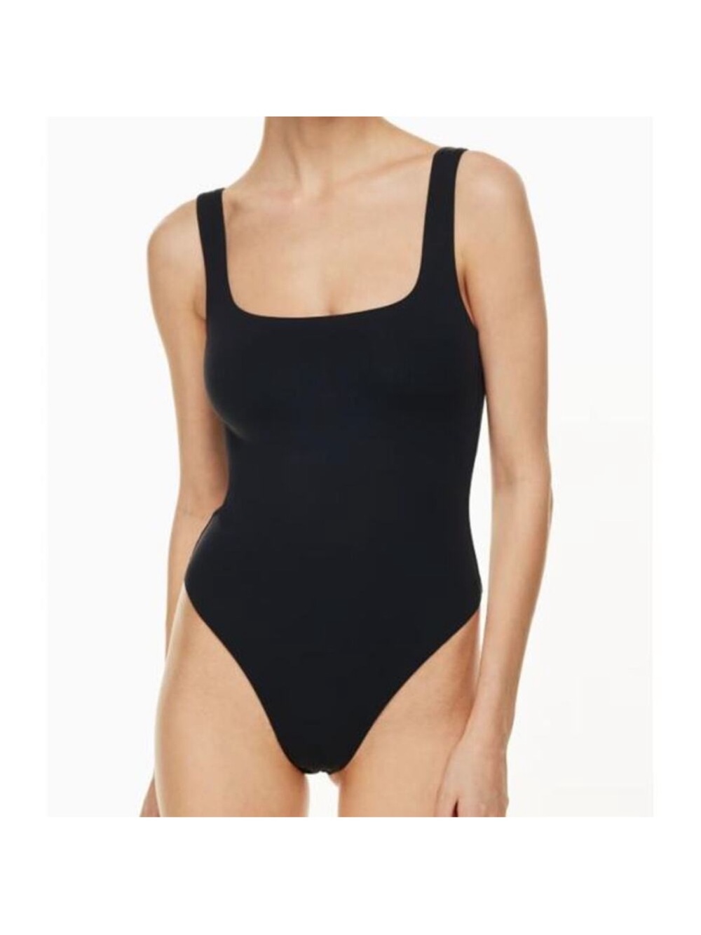 Aritzia Babaton Contour Squareneck Bodysuit Black